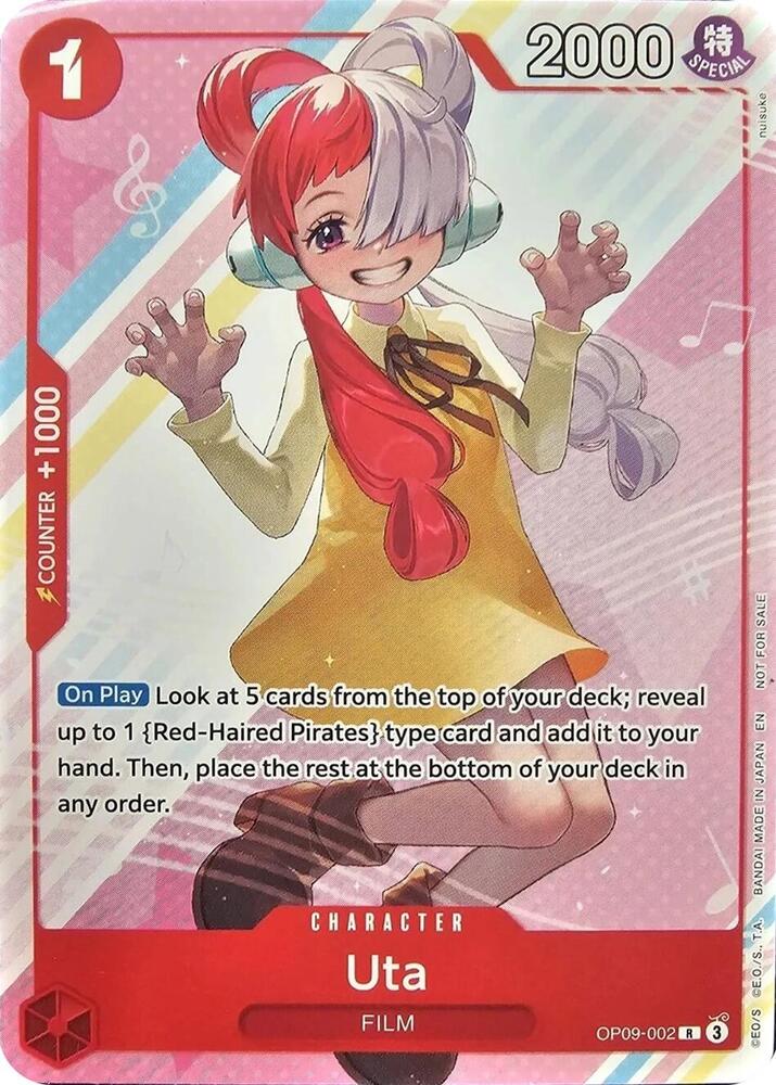 【utau_vintage】 Uta (Welcome Pack Vol. 2) - One Piece Promotion Cards - One Piece
