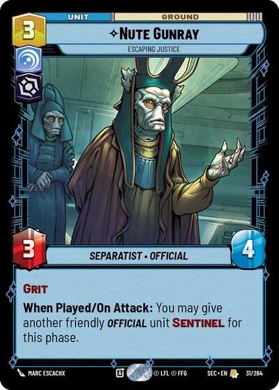 Nute Gunray Escaping Justice