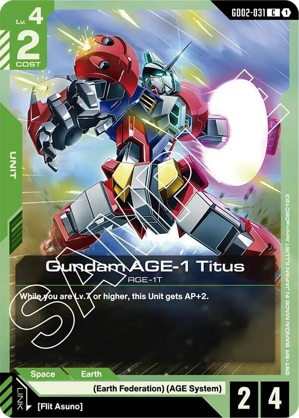 Gundam AGE-1 Titus - Dual Impact - Gundam Card Game - TCGplayer.com