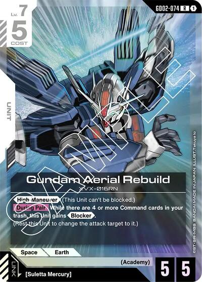 Gundam Aerial Rebuild Dual Impact Rare Gundam card — value and price