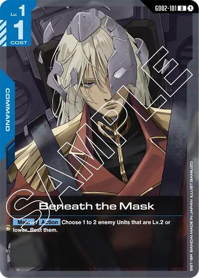 Beneath the Mask card