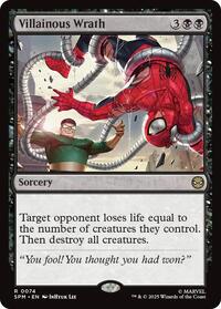 Villainous Wrath - Marvel's Spider-Man - Magic: The Gathering card
