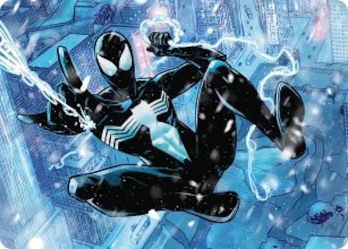 Spectacular Spider-Man テクスチャーfoil BLACK Spectacular Spider-Man (Black) Art Card - Art Series: Marvel's