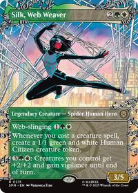 Silk, Web Weaver (Borderless) - Marvel's Spider-Man - Magic: The Gathering card