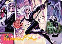 Black Cat, Cunning Thief Art Card (Gold-Stamped Signature)