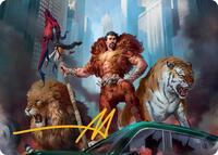 Kraven, Proud Predator Art Card (Gold-Stamped Signature)
