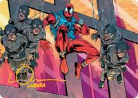 Scarlet Spider, Ben Reilly Art Card (Gold-Stamped Signature) - Art