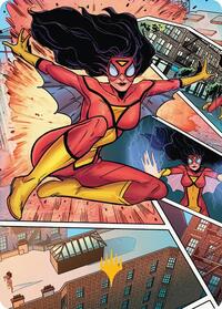 Spider-Woman, Stunning Savior Art Card (Gold-Stamped Planeswalker Symbol)