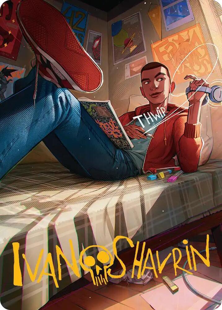 Miles Morales Art Card (Gold-Stamped Signature) - Art Series