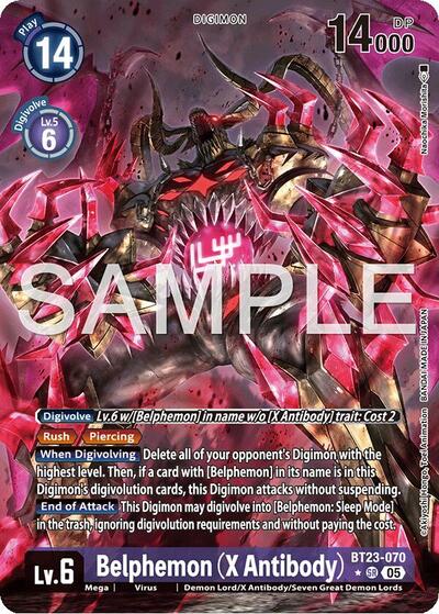 Belphemon (X Antibody) (Alternate Art) Hackers' Slumber card price