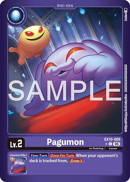 Pagumon Limited Foil digimon card