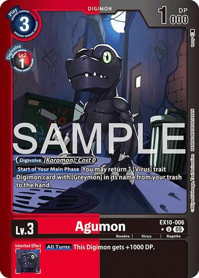 Agumon (Limited Foil) card