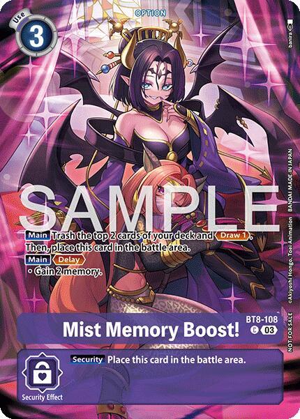 Mist Memory Boost Sinister Order Legend Pack digimon card