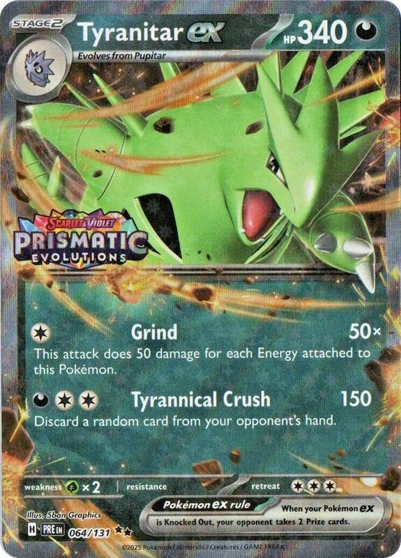 Tyranitar ex (Prismatic Evolutions Stamp) 064/131 from Miscellaneous Cards & Products