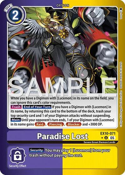 Paradise Lost (Limited Foil) Sinister Order card price