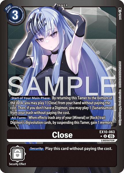 Close Limited Foil digimon card