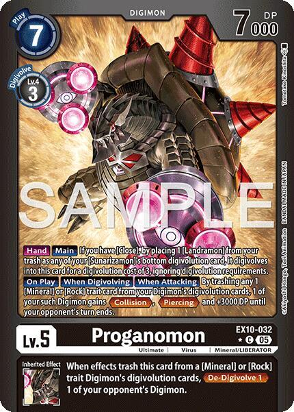 Proganomon Limited Foil digimon card