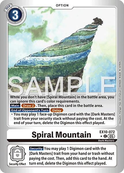 Spiral Mountain Limited Foil digimon card