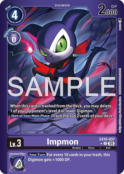 Impmon Limited Foil digimon card