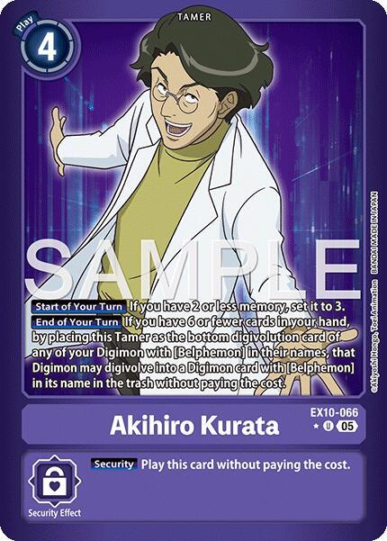 Akihiro Kurata Limited Foil digimon card