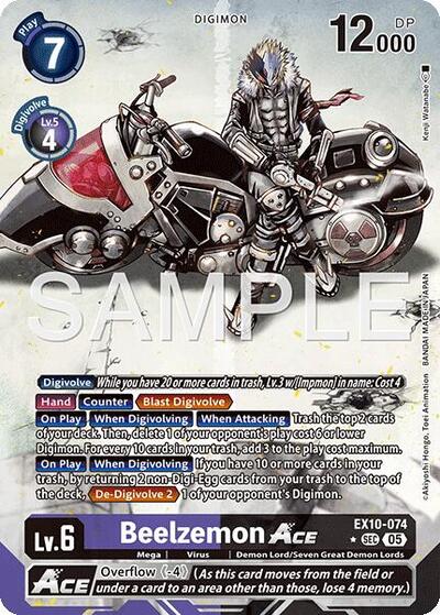 Beelzemon ACE (Alternate Art) Sinister Order card price