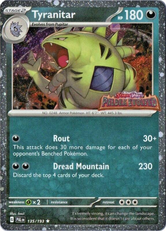 Tyranitar (Paldea Evolved Stamp) 135/193 from Miscellaneous Cards & Products