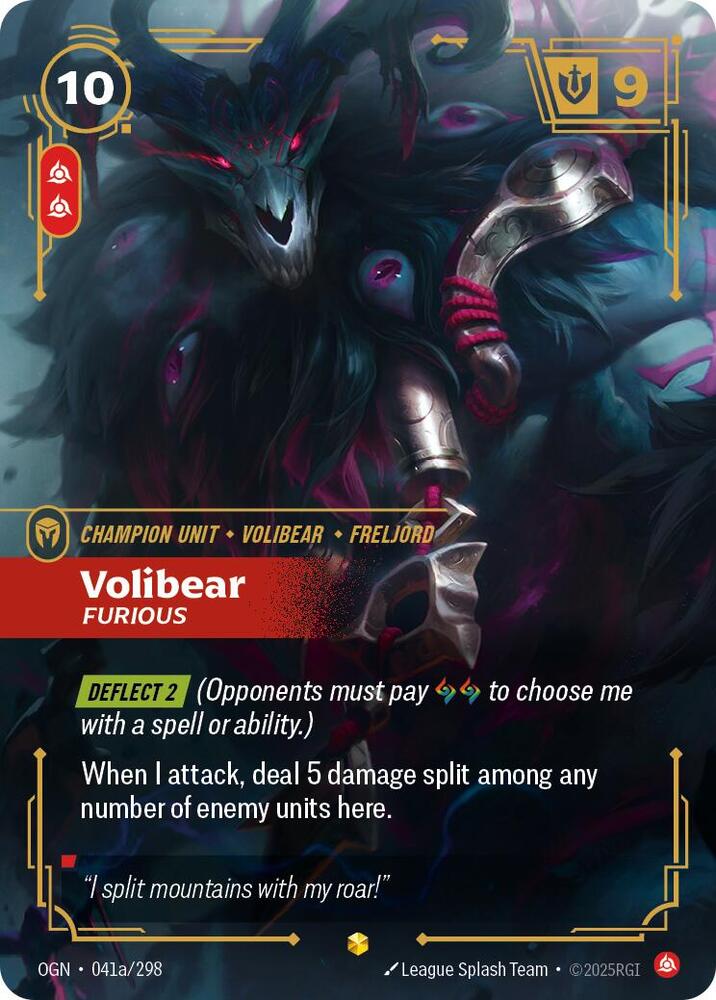 Volibear - Furious (Alternate Art) - Origins - Riftbound: League