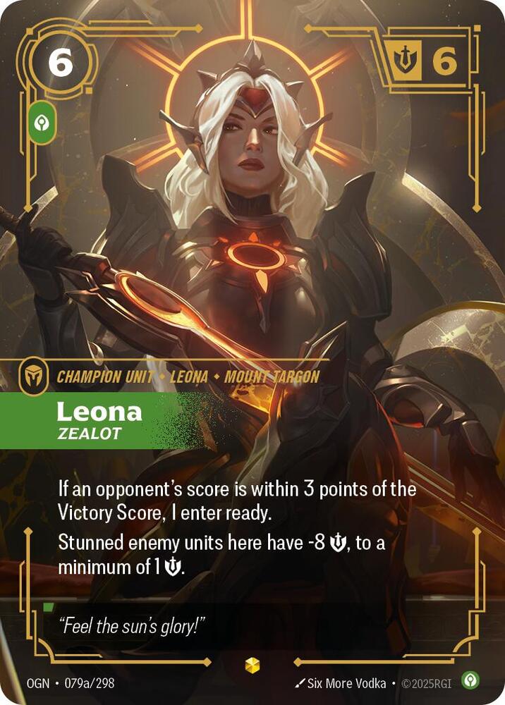 Leona - Zealot (Alternate Art) - Origins - Riftbound: League of