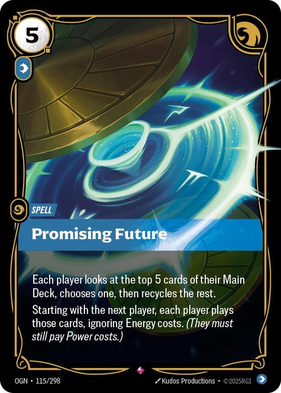 Promising Future - Origins - Riftbound: League of Legends Trading Card ...