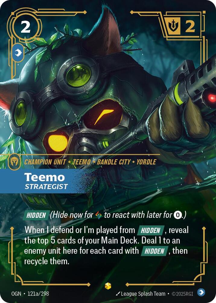 Teemo - Strategist (Alternate Art) - Origins - Riftbound: League of Legends Trading Card Game Teemo - Strategist (Alternate Art) - Origins - Riftbound: League of Legends Trading Card Game