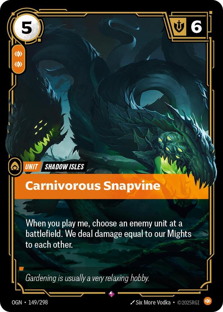 Carnivorous Snapvine - Origins - Riftbound: League of Legends
