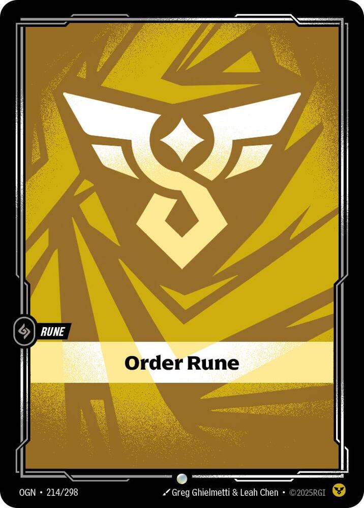 Order Rune - Origins - Riftbound: League of Legends Trading Card