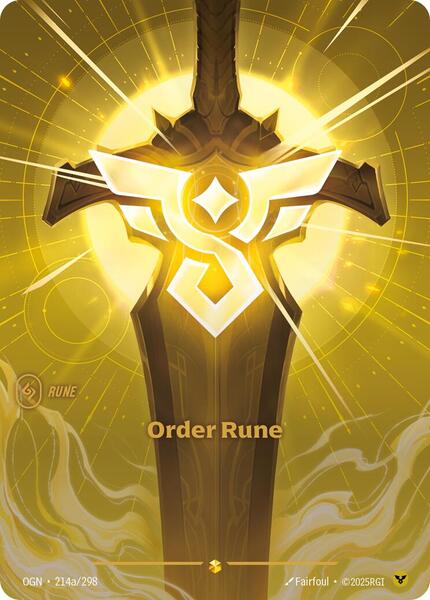 Order Rune (Alternate Art) - Origins - Riftbound: League of Legends ...