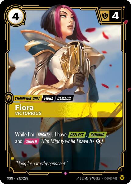 Fiora, Victorious, Origins
