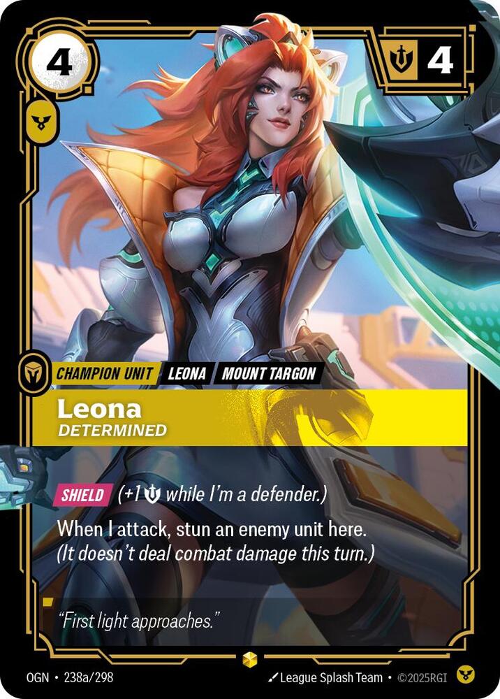 Leona - Determined (Alternate Art) - Origins - Riftbound: League
