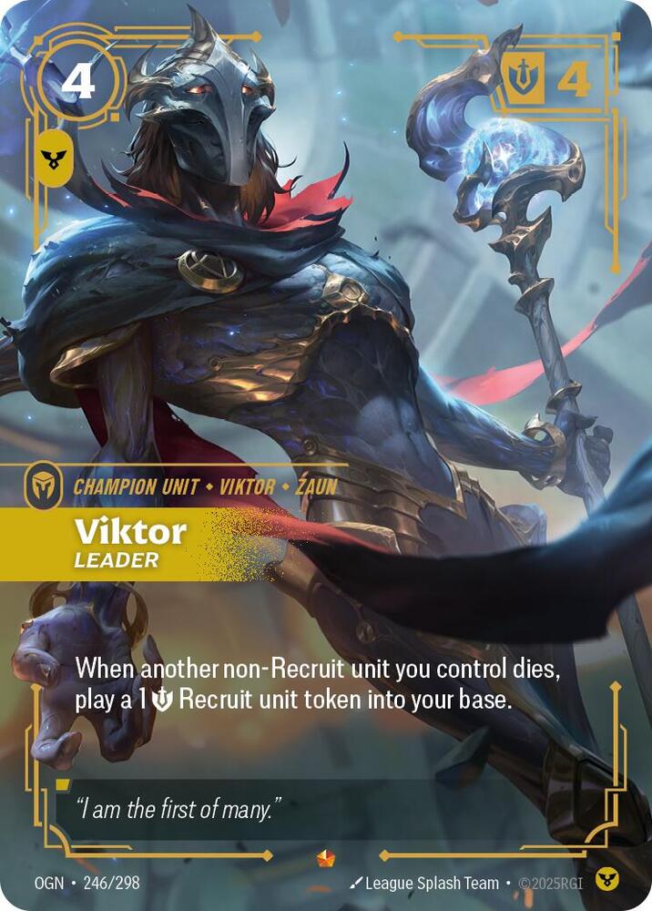 Viktor - Leader - Origins - Riftbound: League of Legends Trading Card Game