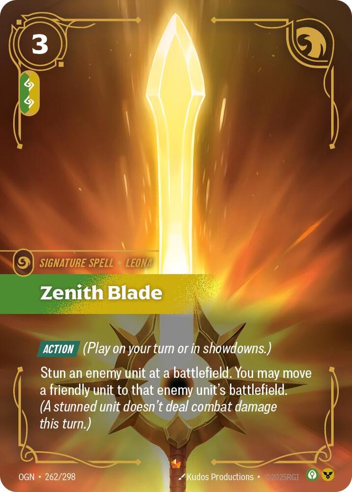 Zenith Blade - Origins - Riftbound: League of Legends Trading Card