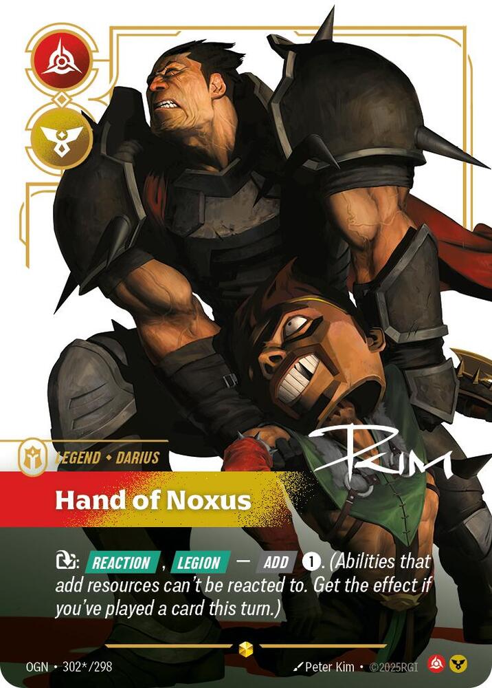 Darius - Hand of Noxus (Signature) - Origins - Riftbound: League