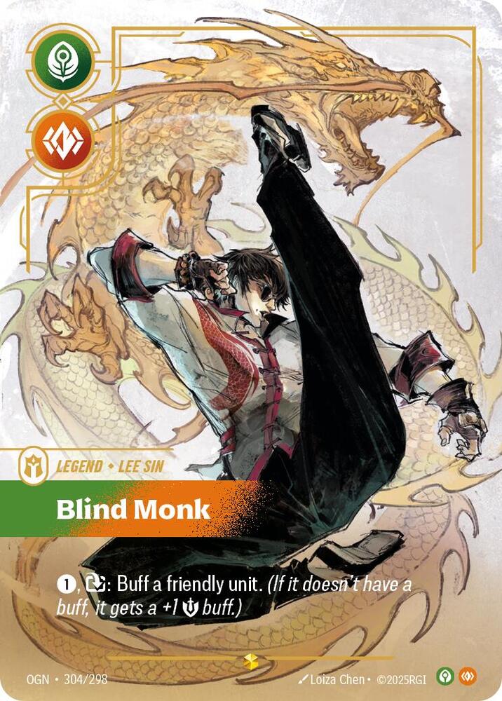 Lee Sin - Blind Monk (Overnumbered) - Origins - Riftbound: League