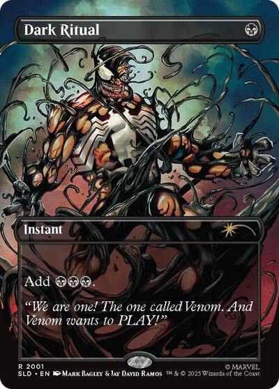 Dark Ritual (Secret Lair) from SLD #2001, Magic: The Gathering card