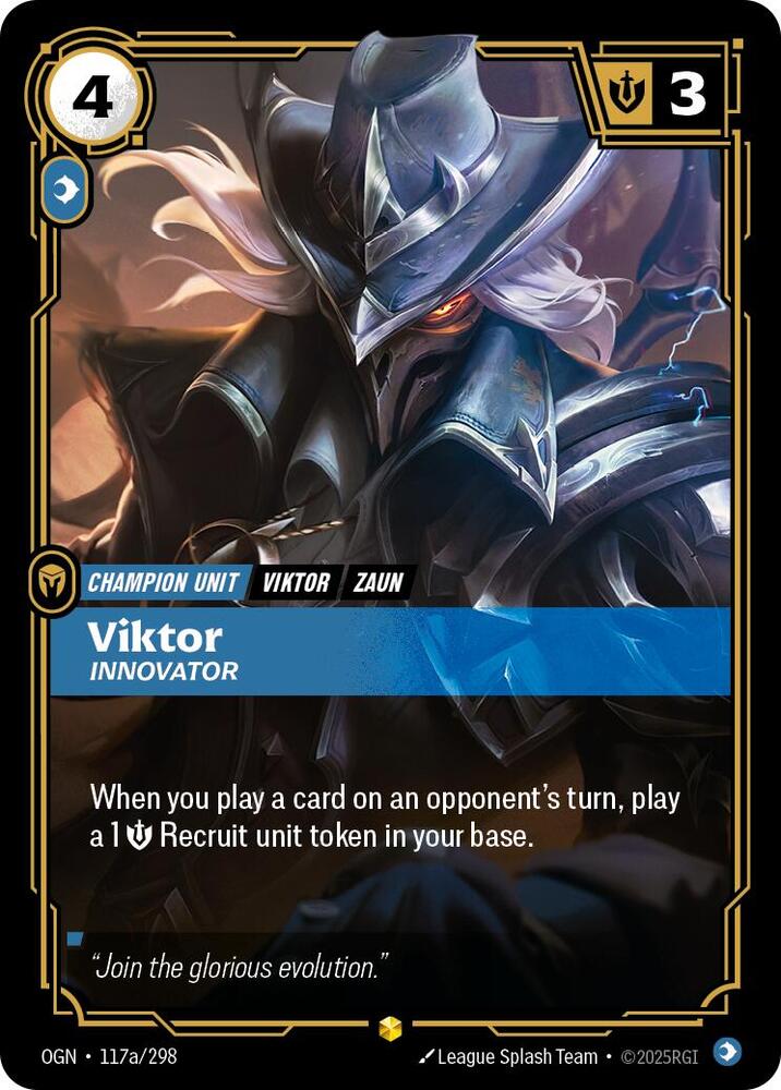 その他  Rift Viktor - Innovator (Alternate Art) - Origins - Riftbound: League