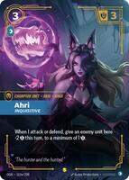 riftbound lol ahri アーリー　オルタネートアート Ahri - Inquisitive (Alternate Art) - Origins - Riftbound: League