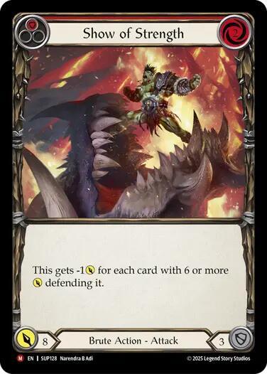 その他 fab Show of Strength CF Show of Strength - Super Slam - Flesh and Blood TCG