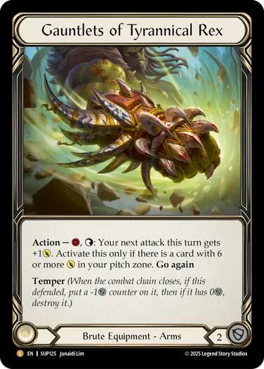 Gauntlets of Tyrannical Rex Super Slam card price