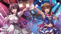 Bushiroad Rubber Mat Hololive Bloom Cup Champion Playmat (Sora and AZKi) · Hololive Production Official Playmats