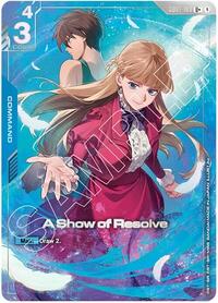 A Show of Resolve (U+) (PB01)
