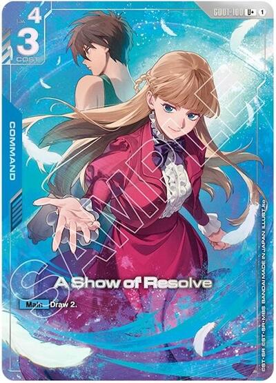 A Show of Resolve (U+) (PB01) card