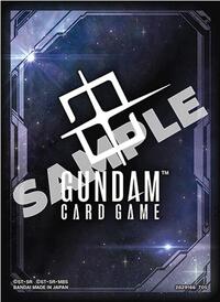 Gundam Card Game - Official Card Sleeves EX [EVX03] (Space Black) · Bandai Card Sleeves