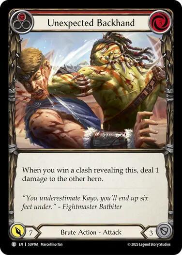 Unexpected Backhand Red