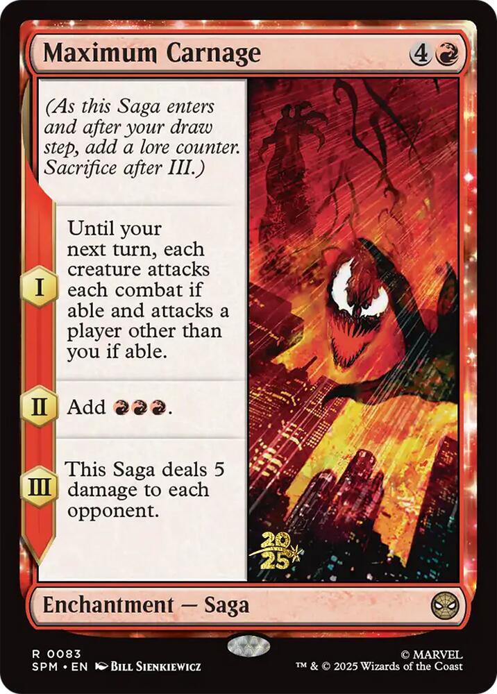 Maximum Carnage #83s — Marvel's Spider-Man Promos